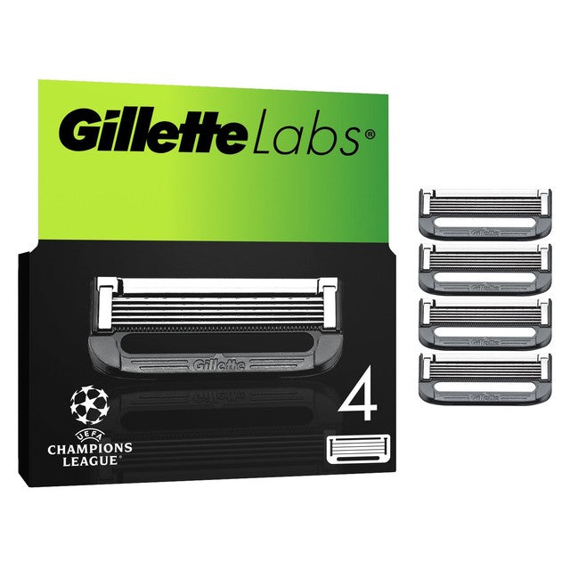 Gillette Labs razor blade refill 4 pack, UK version