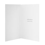 M&S Fun Green birthday card 15cm x 15cm, imported from the UK