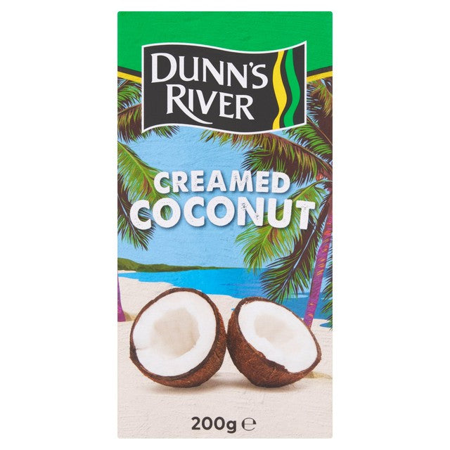 Dunns River Creamed Coconut 200g - British product
