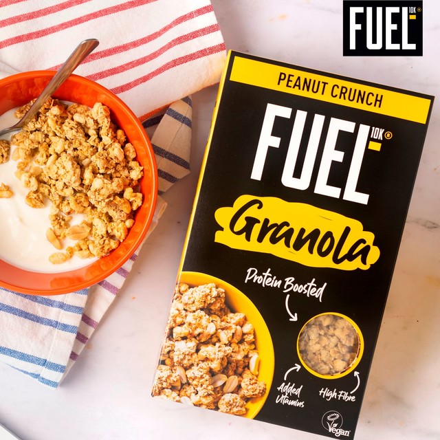 FUEL10K Peanut Crunch granola cereal 400g - British product