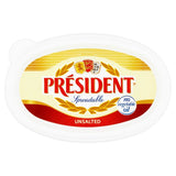 President spreadable butter French Unsalted 250g, imported from the UK