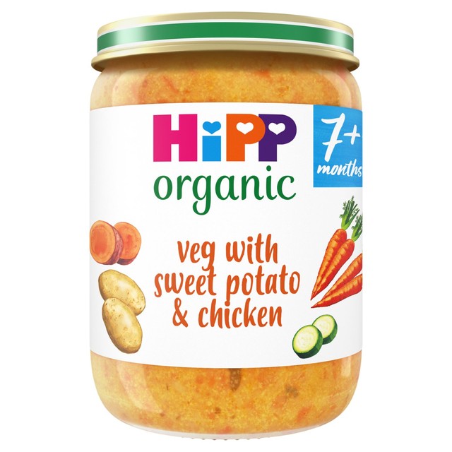 HiPP Organic Mixed Vegetables Chicken Baby Food 160g, UK version