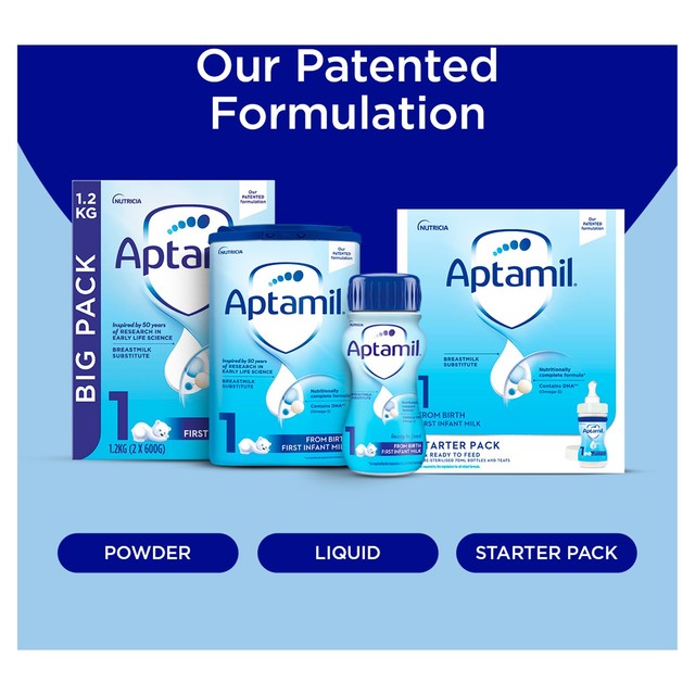 Aptamil first infant milk formula powder 1200g - British product