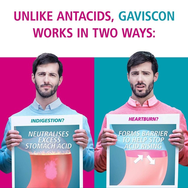 Gaviscon Double Action Mixed Berry Tablets 24 per pack, UK version