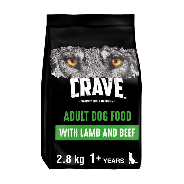 Crave Dry Dog Food Lamb & Beef 2.8kg - British product