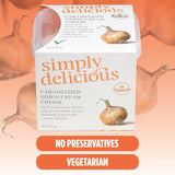Simply Delicious caramelised onion cream cheese 200g (British brand)