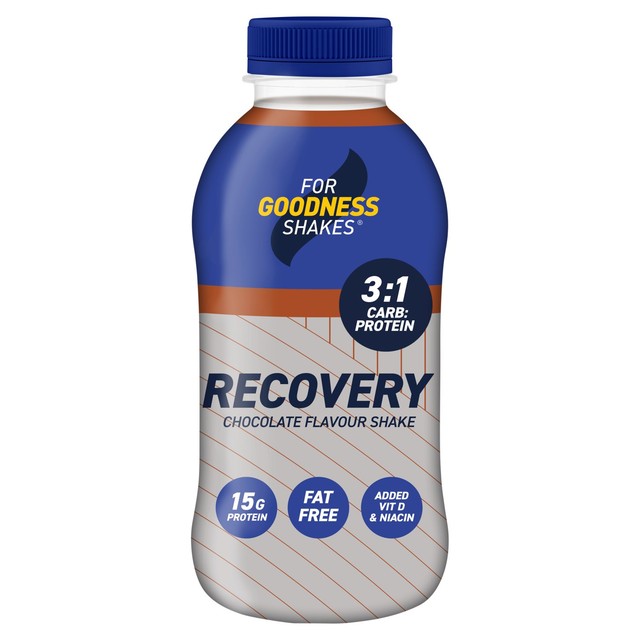 For Goodness Shakes Chocolate Recovery Protein Shake 435ml - British product