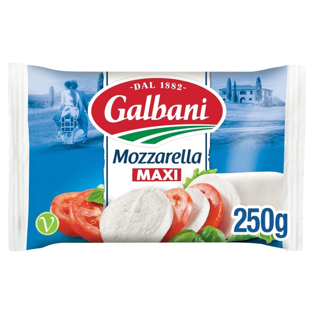 Galbani Maxi fresh mozzarella cheese 250g, UK version