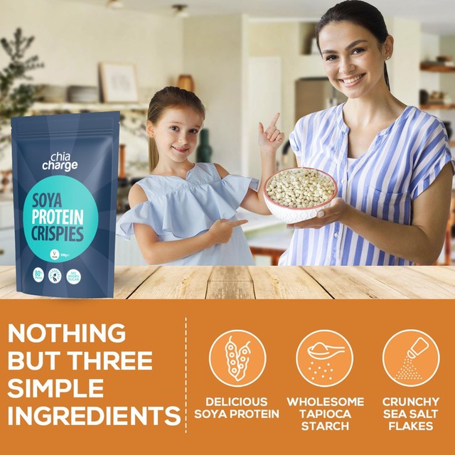 The Chia Charge soya protein crispies 250g - British product