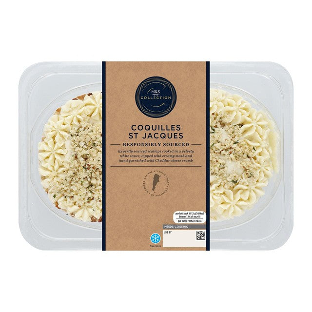 M&S Coquilles St Jacques seafood starter 300g - British product