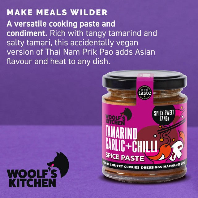 Woolf's Kitchen tamarind, garlic and chilli spice paste 190g (British brand)