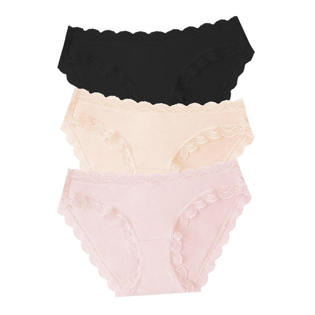 Stripe & Stare Pink Basics knickers M (British brand)