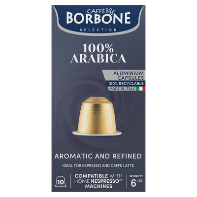 Caffe Borbone 100% Arabica Intensity 6 Nespresso Compatible Coffee Capsules 10 Pack