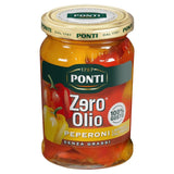 Ponti Zero Oil Grilled Peppers 290g, imported from the UK
