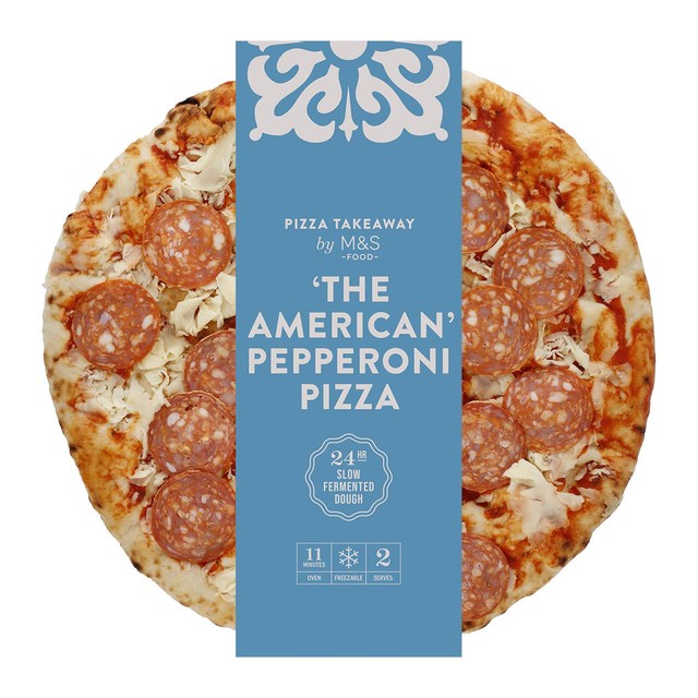 M&S pepperoni pizza 395g, imported from the UK