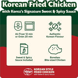 Bibigo Korean fried chicken with sweet and spicy sauce 350g - British product
