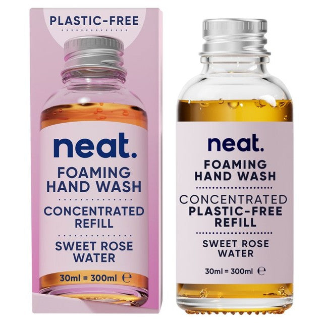 Neat hand wash refill Sweet Rose Water 30ml, imported from the UK