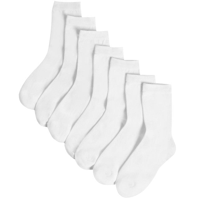 M&S kids ankle school socks white shoe size 4-7 small, imported from the UK