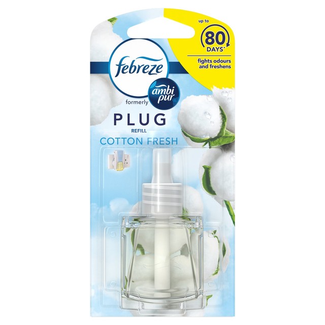 Febreze air freshener plug-in refill Cotton Fresh 20ml - British product