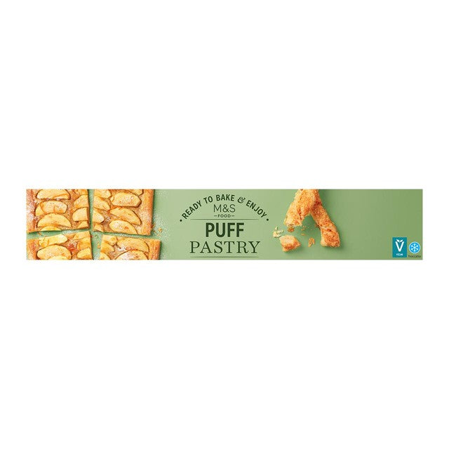 M&S ready rolled puff pastry 320g, imported from the UK