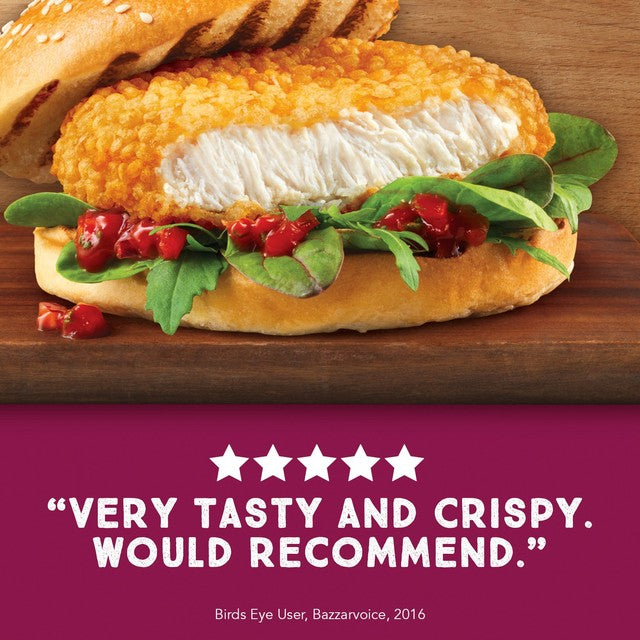 Birds Eye chicken quarter pounders 227g - British product