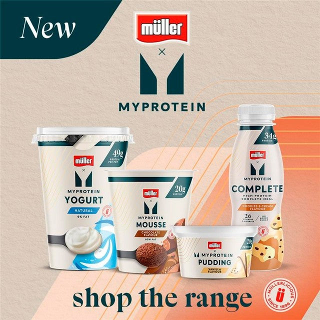 Muller MyProtein chocolate mousse pot 200g, imported from the UK