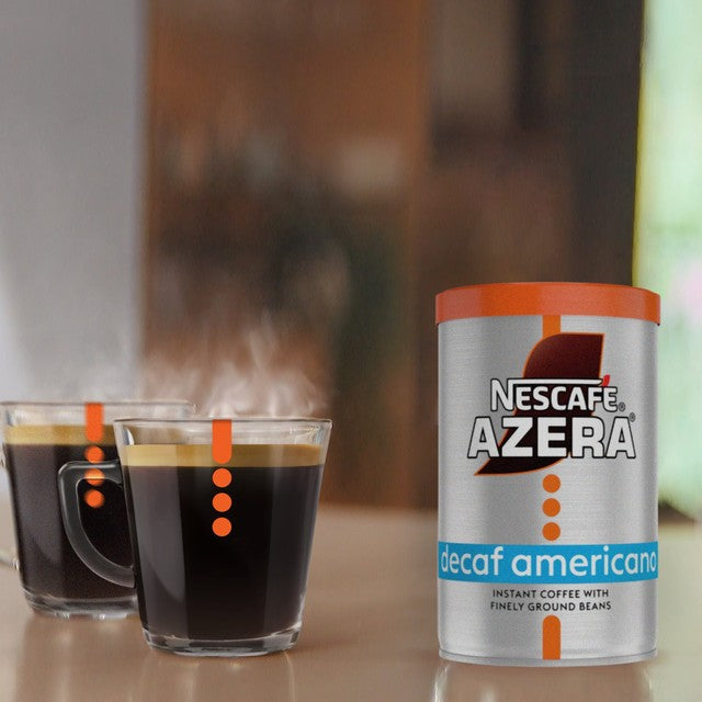 Nescafe Azera Americano Decaf instant coffee 90g, imported from the UK