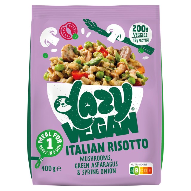 Lazy Vegan Italian Risotto ready meal 400g, UK version
