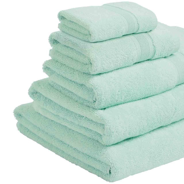 M&S Face Towels Duck Egg 2pk, imported from the UK