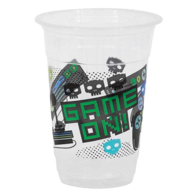 Unique Party Gamer Birthday plastic cups 16oz - British product