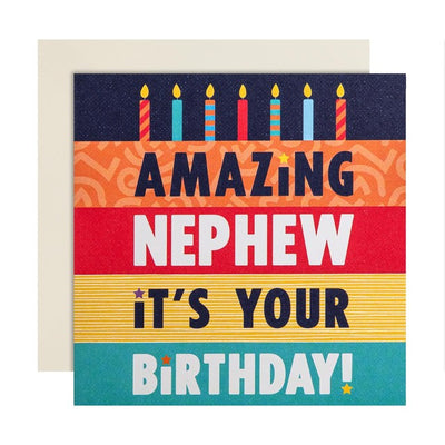 M&S Nephew Cake Birthday Card 15cm x 15cm