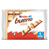 Kinder Bueno white chocolate hazelnut bars multipack 3 x 39g, UK version