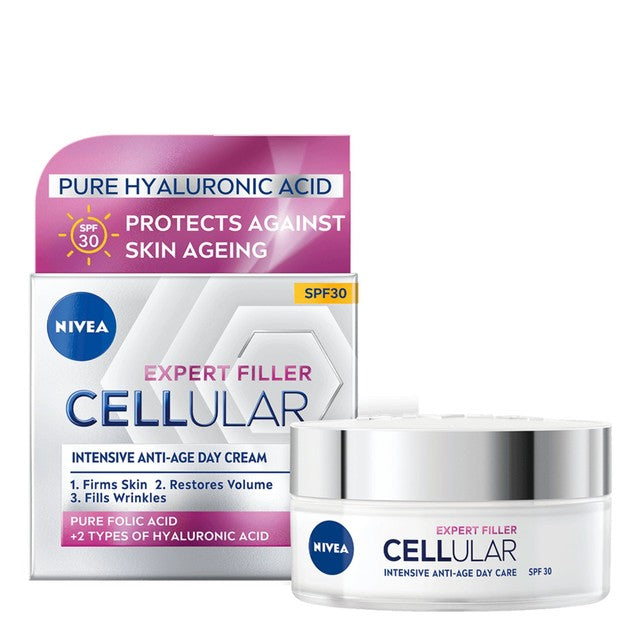 Nivea Hyaluron Day Cream SPF30 50ml, imported from the UK