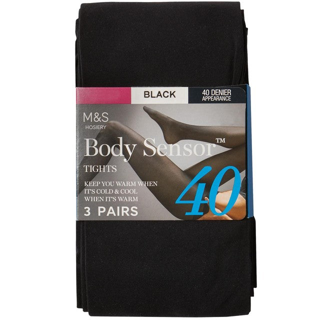 M&S Body Sensor tights Black Size XL, imported from the UK