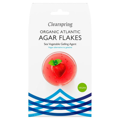 Clearspring økologiske atlantiske agarflak havalger geleringsmiddel 30g