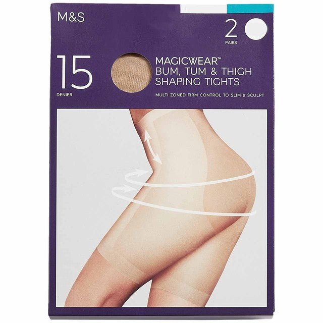 M&S Magicwear Tights Rose Quartz Large, imported from the UK