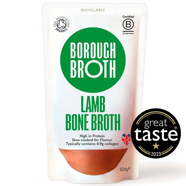 Borough Broth organic lamb bone broth 324g - British product