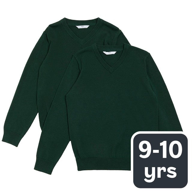M&S 2 pack cotton jumpers 9-10y, imported from the UK