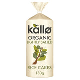 Kallo Organic Thick Slightly Salted Rice Cakes 130g, UK version