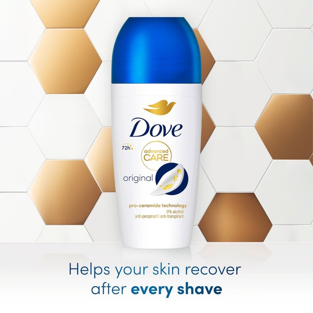 Dove Advanced Antiperspirant Deodorant Roll On Original 50ml - British product