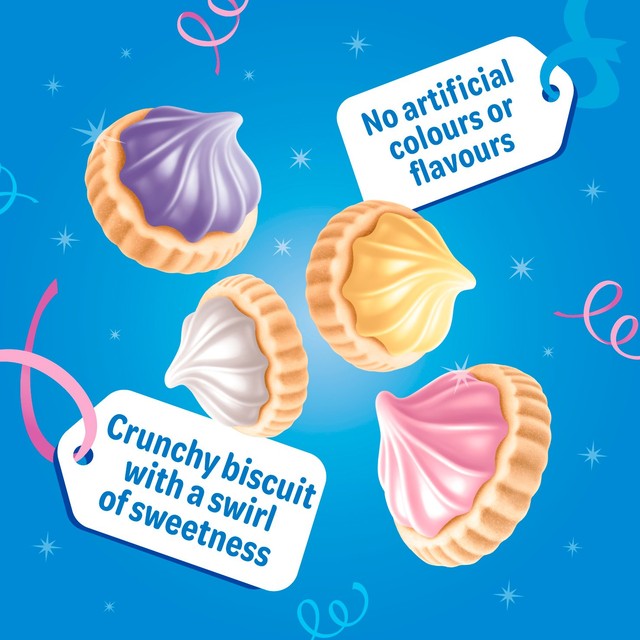 McVitie's Iced Gems biscuits with raspberry, blackcurrant and lemon flavour icing 5-pack, imported from the UK