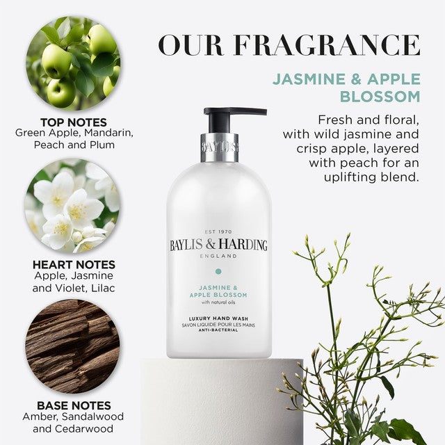 Baylis & Harding Jasmine & Apple Blossom hand wash 500ml - British product