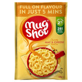 Mug Shot macaroni cheese instant pasta sachet 68g, imported from the UK