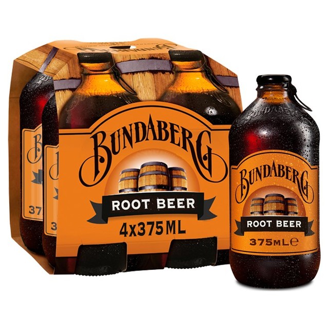 Bundaberg Australian Root Beer 4 x 375ml - British product
