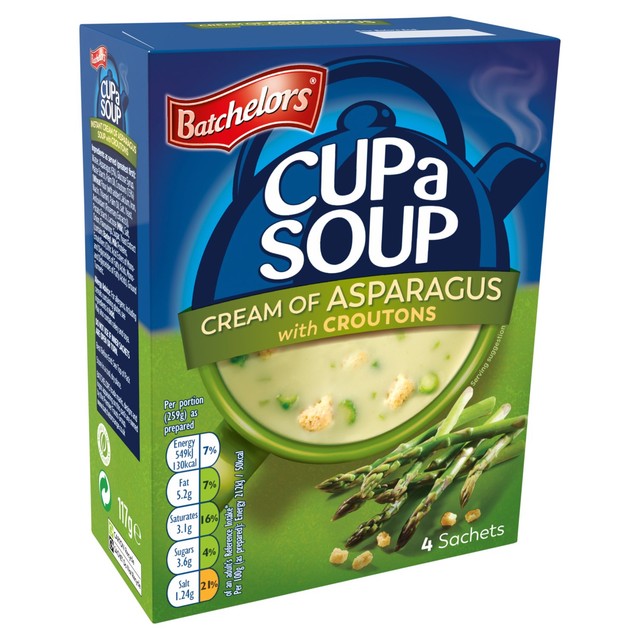 Batchelors Cream of Asparagus Cup A Soup 117g - British product