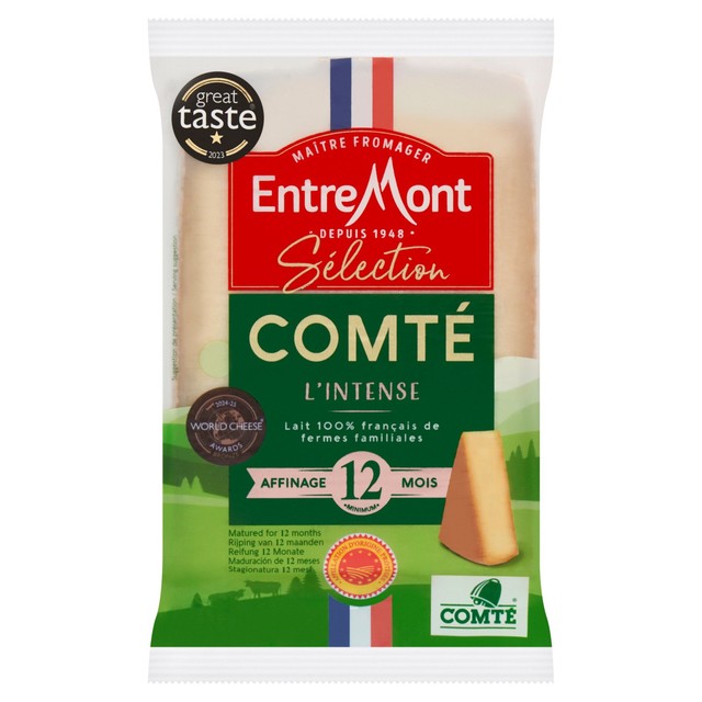 Entremont 12 Month Comte PDO hard cheese 200g - British product