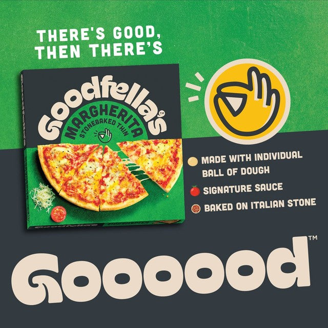 Goodfella's Margherita pizza 345g, UK version
