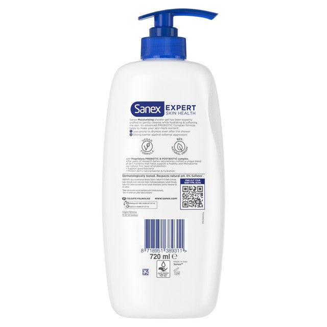 Sanex Expert Skin Health Moisturising Body Wash Shower Gel Pump
