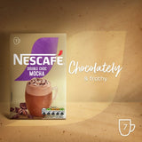 Nescafe Double Choc Mocha instant coffee 7 sachets, imported from the UK