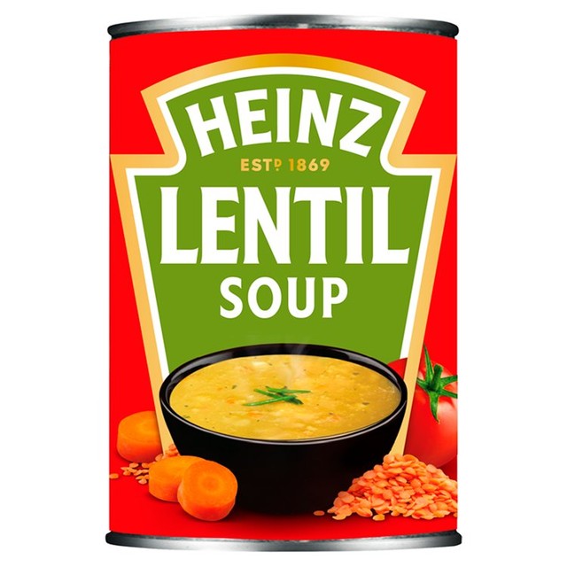 Heinz canned lentil soup 400g, UK version